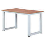 Desk with White 50mm Metal Legs