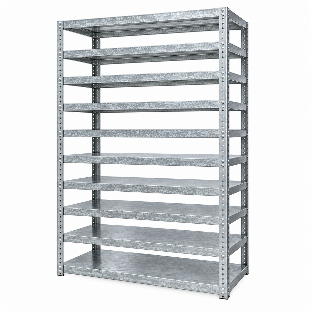Bolted Open Steel Shelving Unit – 1900H × 910W × 380D mm