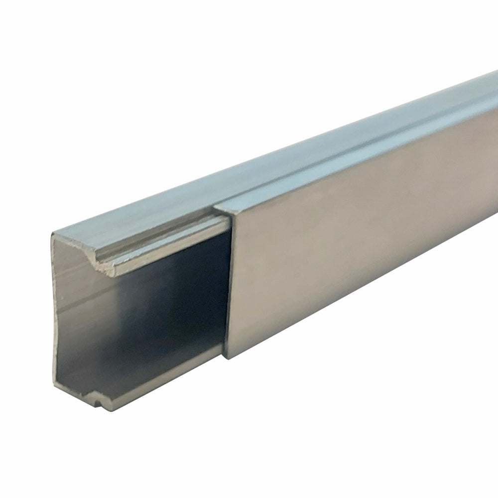 Aluminium Conduit 22 x 11 x 2900mm Mill Aluminium Conduit 22 x 11 x 2900mm Mill [Office Stock]