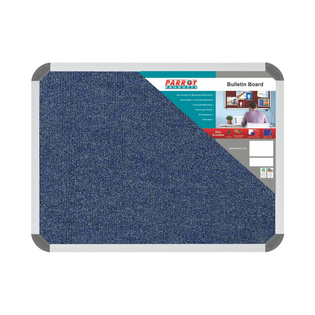 Bulletin Board Ribbed Aluminium Frame (600x450mm - Denim) Bulletin Board Ribbed Aluminium Frame (600x450mm - Denim) [Office Stock]