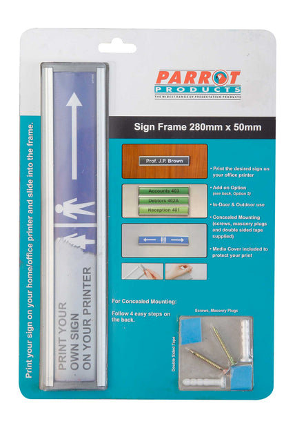 SIGN FRAME 50 x 280mm RETAIL PACK