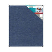 Bulletin Board Ribbed Aluminium Frame (1200x1000mm - Denim) Bulletin Board Ribbed Aluminium Frame (1200x1000mm - Denim) [Office Stock]