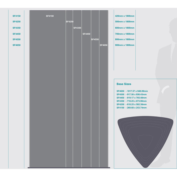 Triangular Tower Sign Frame (420*1800mm) Triangular Tower Sign Frame (420*1800mm) [Office Stock]