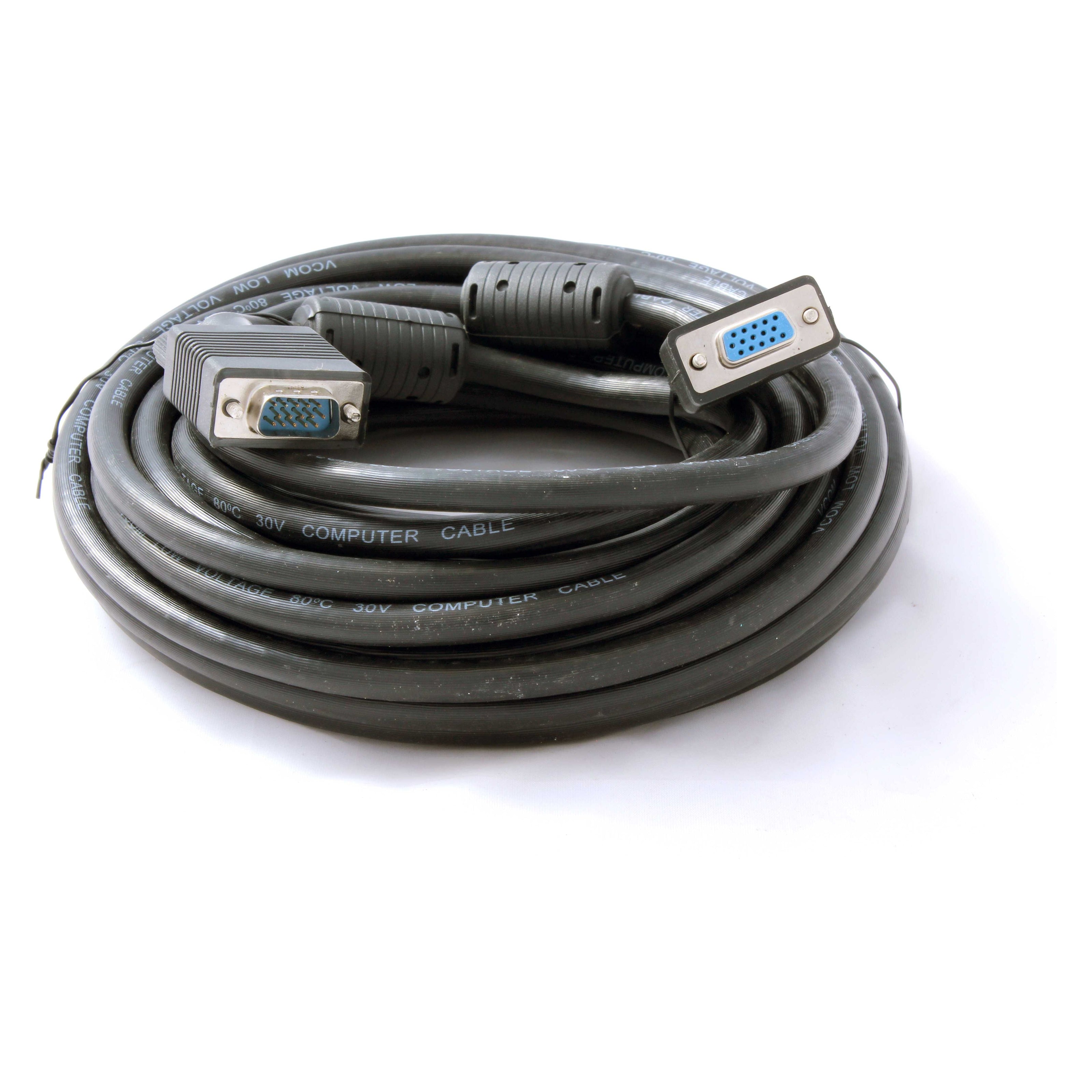 Cable - 15 Pin Male To Female VGA (10M) Cable - 15 Pin Male To Female VGA (10M) [Office Stock]