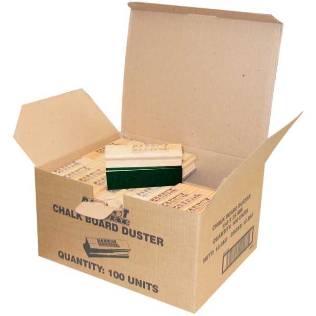 Chalk Board Dusters (150*35mm - Boxed 100 - Green) Chalk Board Dusters (150*35mm - Boxed 100 - Green) [Office Stock]