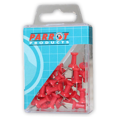 Push Pins (Boxed 30 - Red) Push Pins (Boxed 30 - Red) [Office Stock]