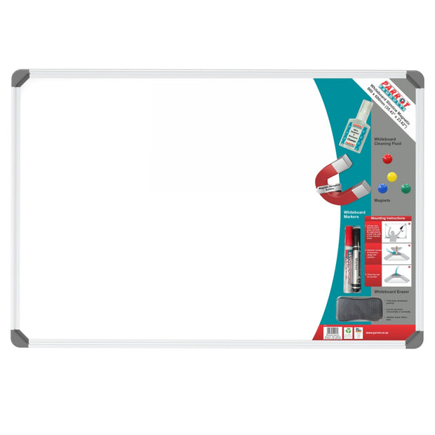 WHITEBOARD SLIMLINE MAGNETIC 900*600MM RETAIL