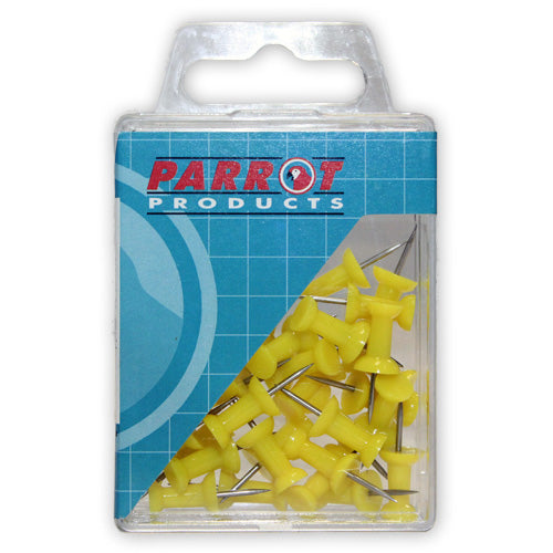 Push Pins (Boxed 30 - Yellow) Push Pins (Boxed 30 - Yellow) [Office Stock]