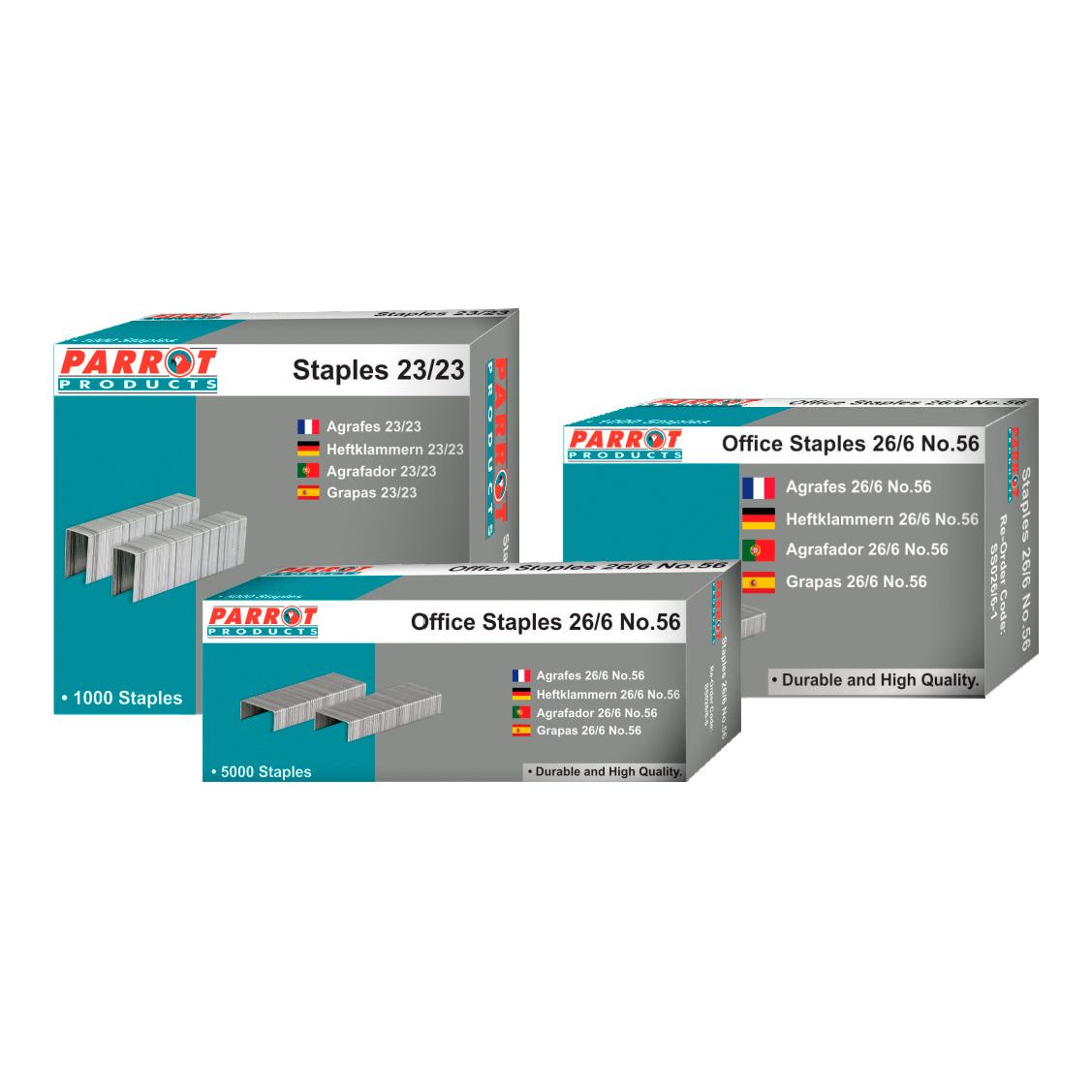 Staples (Staple Size: 26/6 - No.56 - Box of 5000 - 30 Pages) Staples (Staple Size: 26/6 - No.56 - Box of 5000 - 30 Pages) [Office Stock]