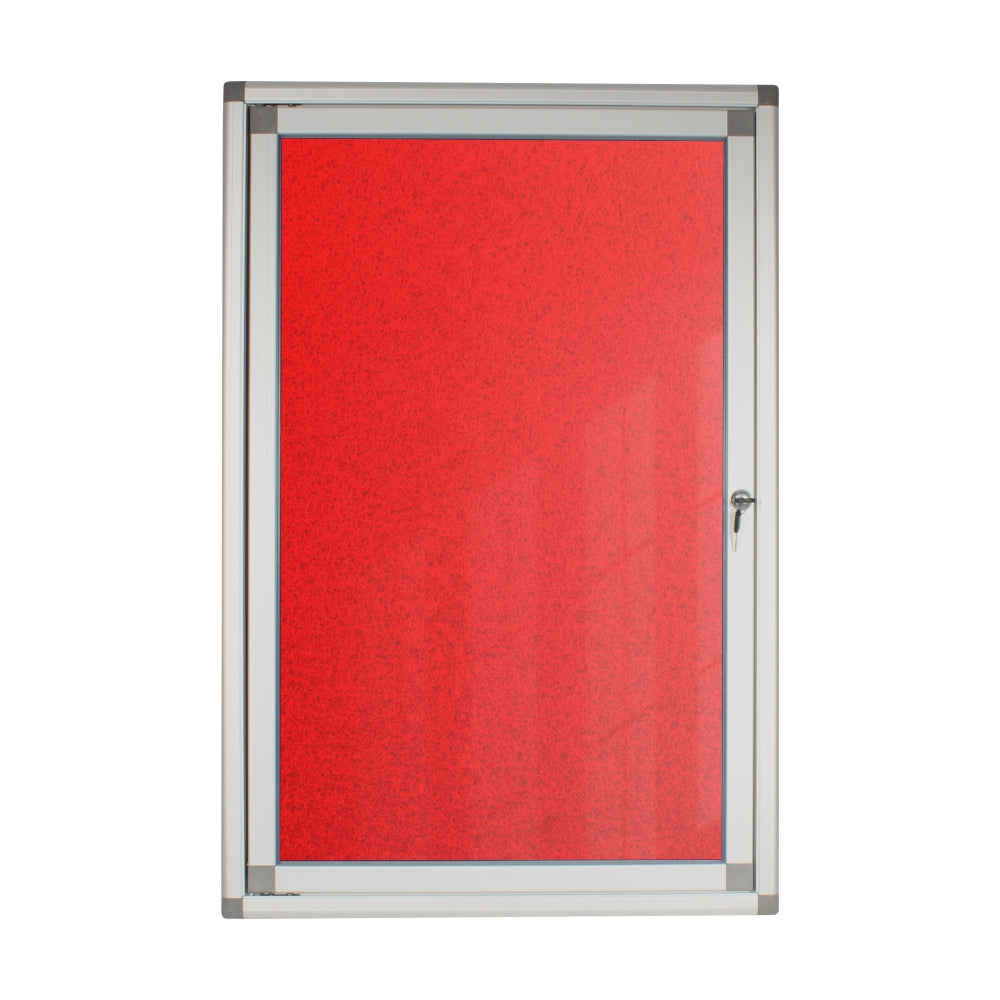 Hinged Pinning Display Case (900*600mm - Red) Hinged Pinning Display Case (900*600mm - Red) [Office Stock]