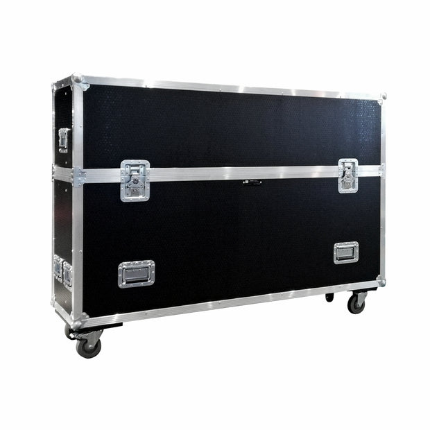 FLIGHT CASE 65" TOUCH LED SCREEN ON CASTORS