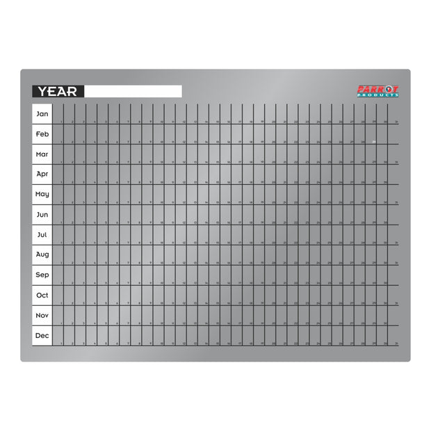 YEARLY PLANNER CAST ACRYLIC 600 X 450MM