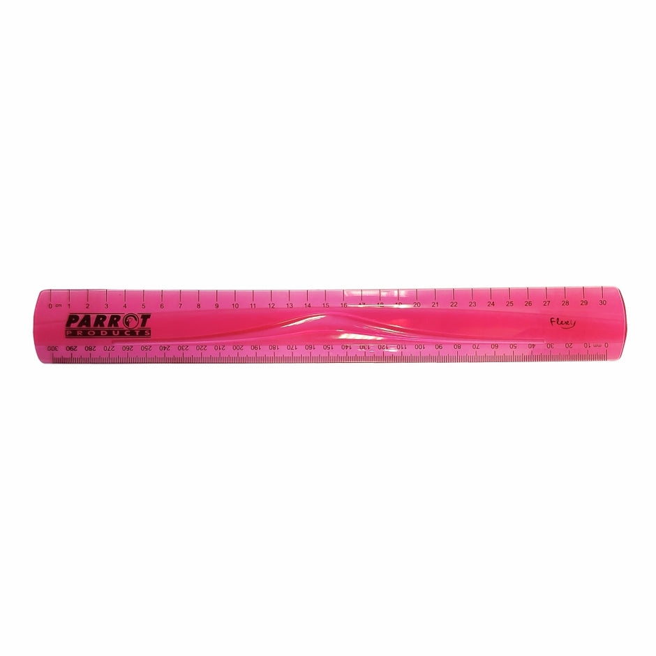 Parrot Flexible Ruler 30cm Pink Parrot Flexible Ruler 30cm Pink [Office Stock]