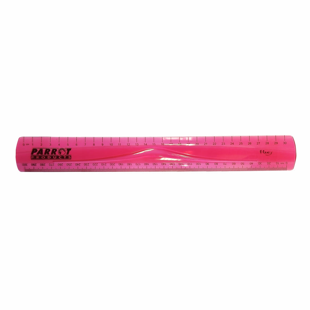 Parrot Flexible Ruler 30cm Pink Parrot Flexible Ruler 30cm Pink [Office Stock]