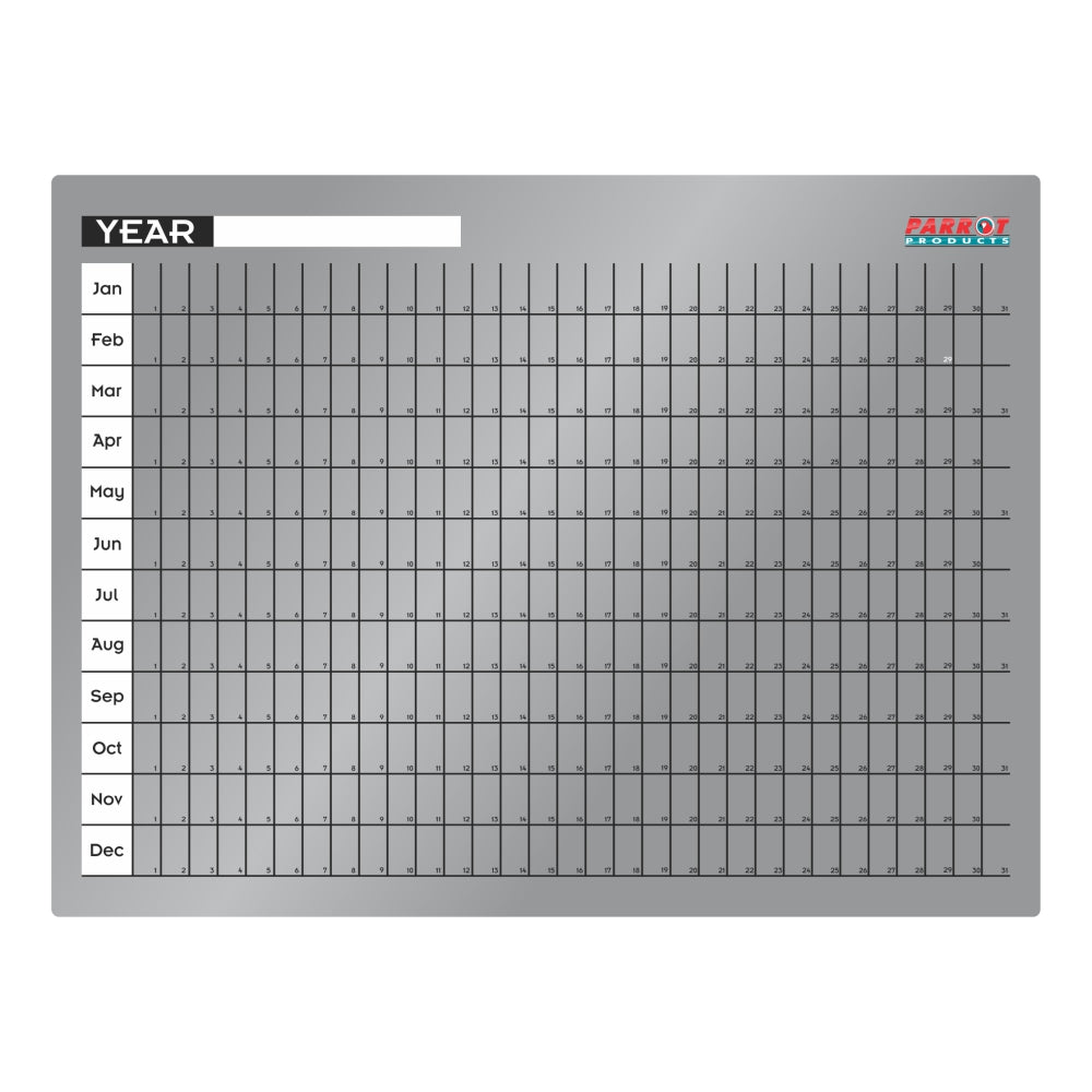 Cast Acrylic Yearly Planner (Cast Acrylic - 600 x 450mm) Cast Acrylic Yearly Planner (Cast Acrylic - 600 x 450mm) [Office Stock]