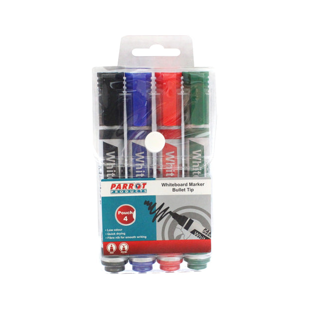 Whiteboard Marker (Bullet Tip - Pouch 4) Whiteboard Marker (Bullet Tip - Pouch 4) [Office Stock]