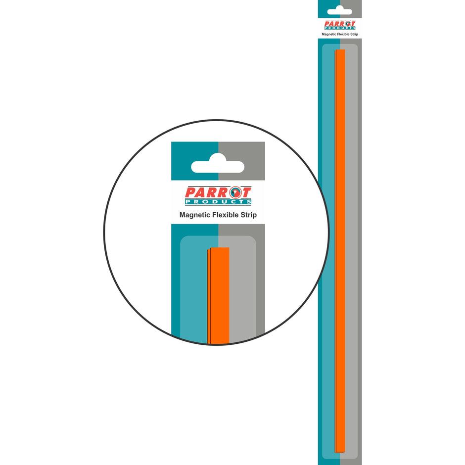 Magnetic Flexible Strip (1000*10mm - Orange) Magnetic Flexible Strip (1000*10mm - Orange) [Office Stock]