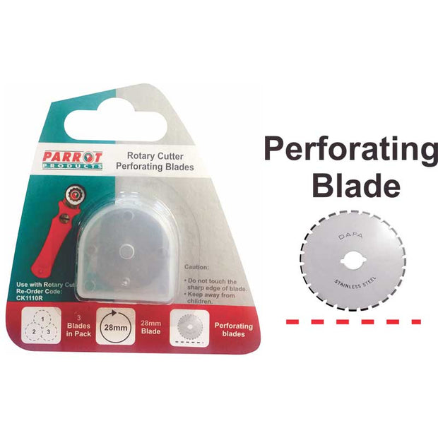 Craft Knife Rotary Blades 28mm Perforate Craft Knife Rotary Blades 28mm Perforate [Office Stock]