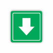 Green Arrow Symbolic Sign - Printed on White ACP (150 x 150mm) Green Arrow Symbolic Sign - Printed on White ACP (150 x 150mm) [Office Stock]