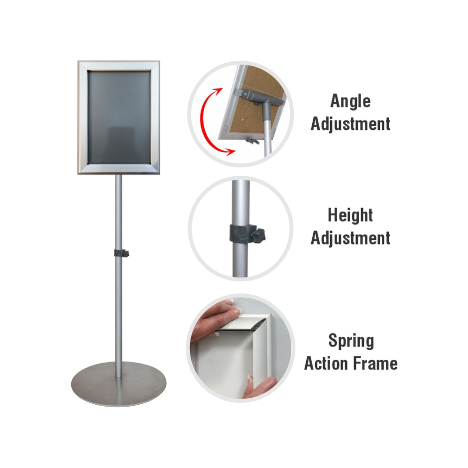 Lollipop Poster Frame Stand (A4 - Portrait) Lollipop Poster Frame Stand (A4 - Portrait) [Office Stock]