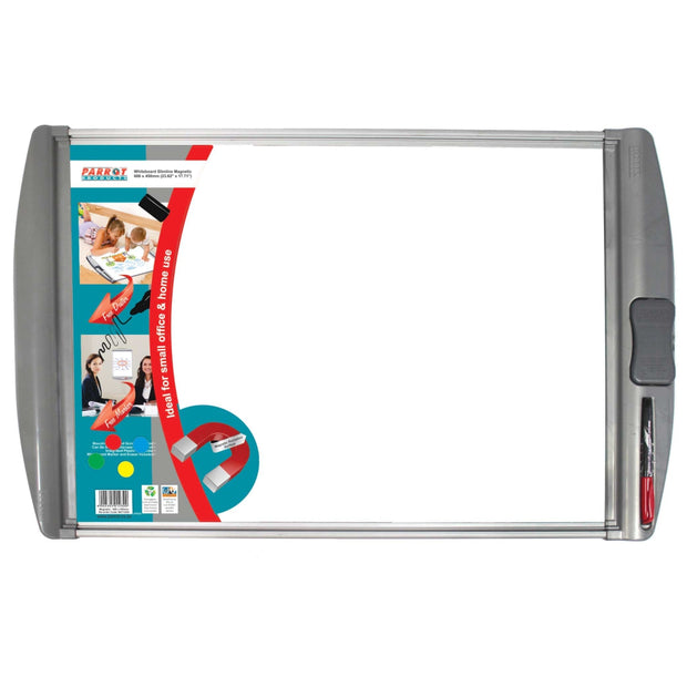 WHITEBOARD SLIMLINE MAGNETIC 600*450MM RETAIL