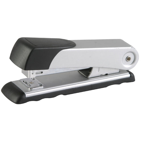 Desktop Steel Stapler Medium 105*(24/6 26/6) Silver 20 Pages Desktop Steel Stapler Medium 105*(24/6 26/6) Silver 20 Pages [Office Stock]