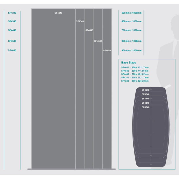 Sign Frame (600*1800mm - Double Sided - Standing) Sign Frame (600*1800mm - Double Sided - Standing) [Office Stock]