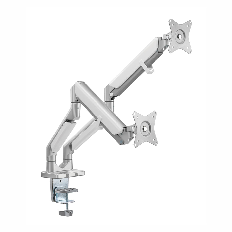 Dual Monitor Clamp Bracket with Gas Spring Arm Dual Monitor Clamp Bracket with Gas Spring Arm [Office Stock]