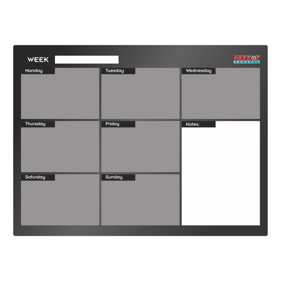 Cast Acrylic Weekly Planner (Cast Acrylic - 600 x 450mm) Cast Acrylic Weekly Planner (Cast Acrylic - 600 x 450mm) [Office Stock]