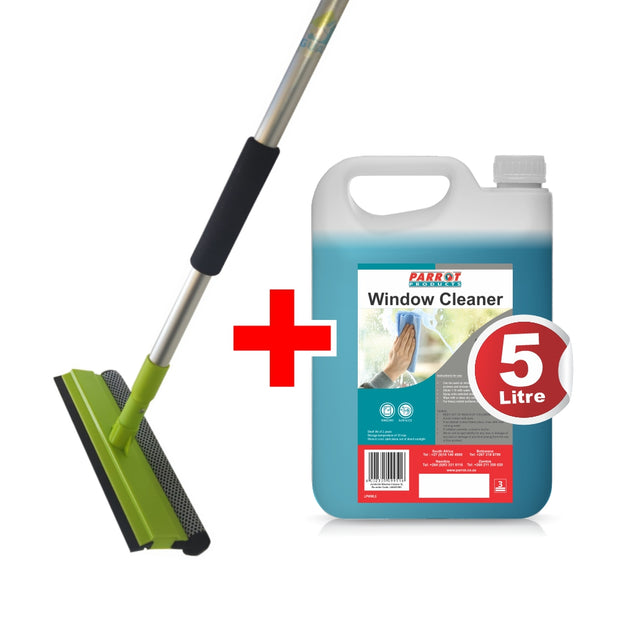 Window Cleaner & Telescopic Window Squeegee Window Cleaner & Telescopic Window Squeegee [Office Stock]