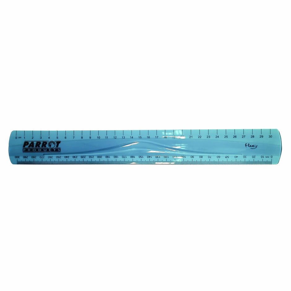 Parrot Flexible Ruler 30cm Blue Parrot Flexible Ruler 30cm Blue [Office Stock]