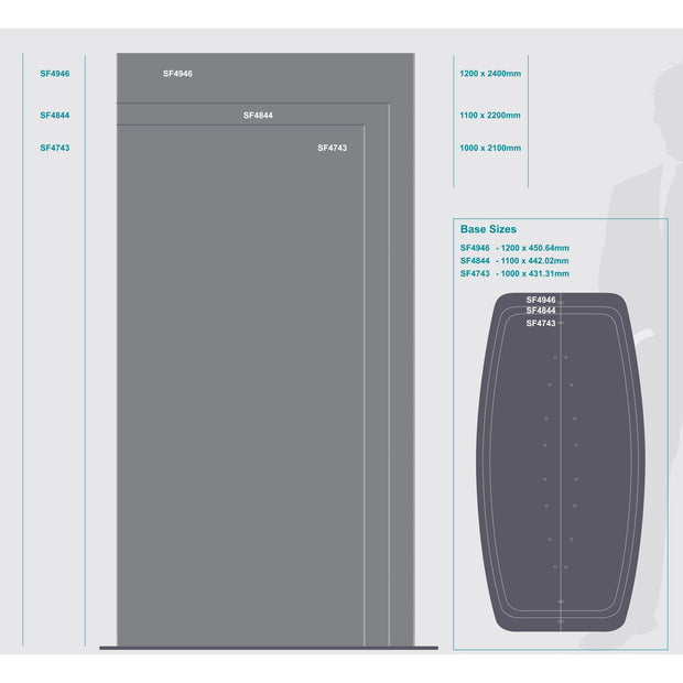 Sign Frame (1000*2100mm - Double Sided - Standing) Sign Frame (1000*2100mm - Double Sided - Standing) [Office Stock]