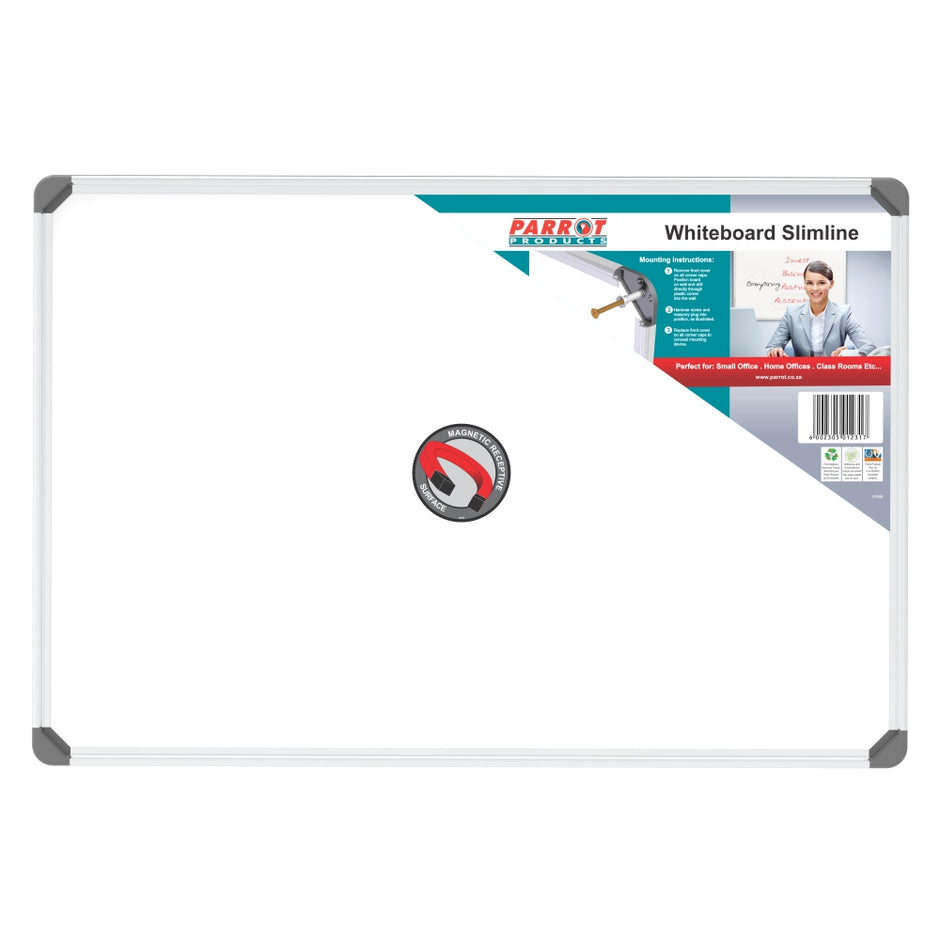 Slimline Magnetic Whiteboard (600*450mm) Slimline Magnetic Whiteboard (600*450mm) [Office Stock]