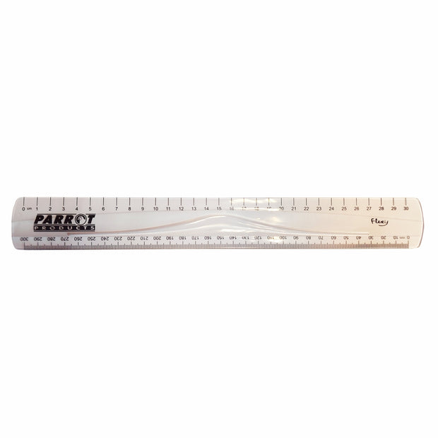 Parrot Flexible Ruler 30cm Clear Parrot Flexible Ruler 30cm Clear [Office Stock]