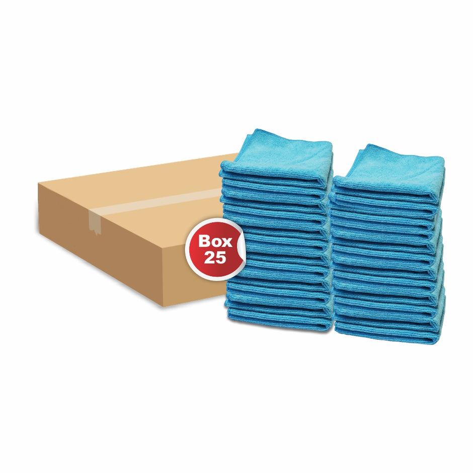 Micro Fibre Cloth Blue 280gsm (Box of 25) Micro Fibre Cloth Blue 280gsm (Box of 25) [Office Stock]