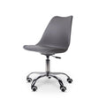 Modern Office / Typist Roller Chair with 5-star Nylon Base - Grey - Office Stock Group