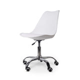 Modern White Typist Office Chair