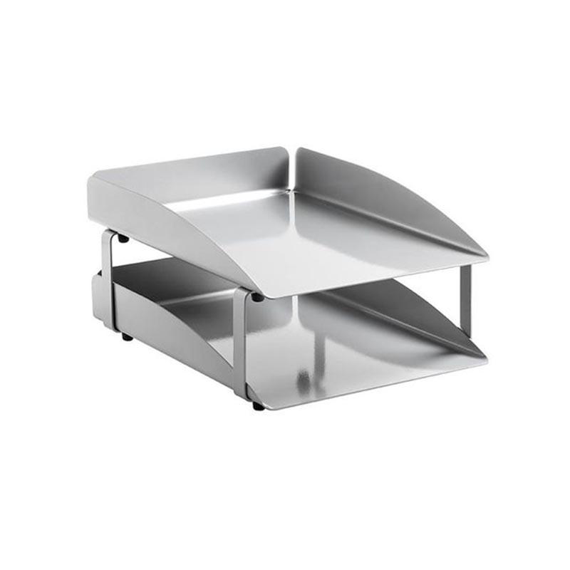 Modern Steel Letter Tray 2 Tier