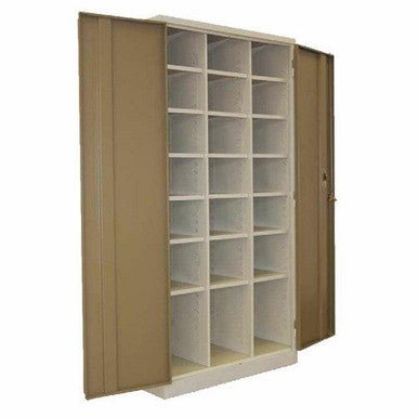 21 Compartment Pigeonhole Steel Cabinet - Office Stock Group