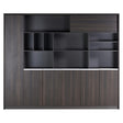 2400mm Dark Oak Executive Wall Unit