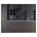 2400mm Dark Oak Executive Wall Unit