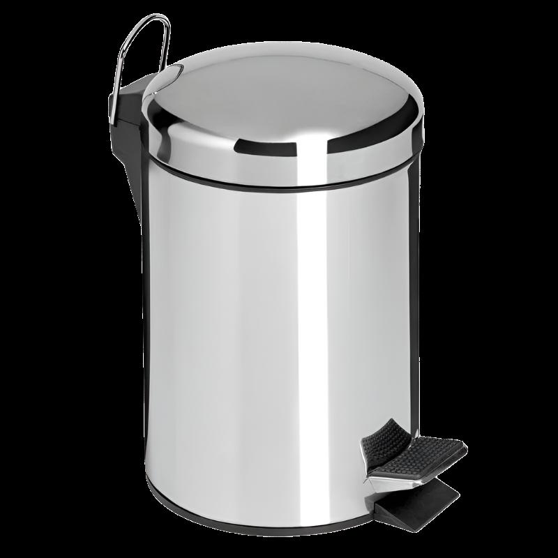 3 Liter Pedal Polished Bathroom Bin [Office Stock]