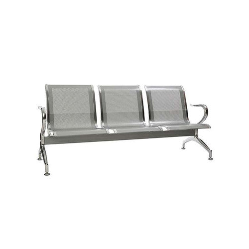 Airport Bench Heavy Duty Steel Three-Seater