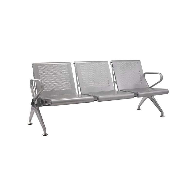 Airport Bench New Chrome Deluxe Three-Seater