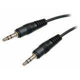Product 3.5 mm Audio Jack Cable (1.8 Metres) CL4002, Dual Male 3.5 mm Audio Connectors on Black Cable.