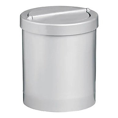 300mm Fluted Waste Paper Bin with Flip Top Lid