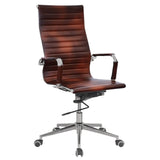 Classic Eames Ribbed High-Back Office Chair