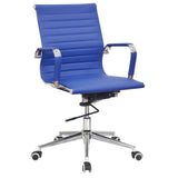 Classic Eames Ribbed Medium-Back Office Chair