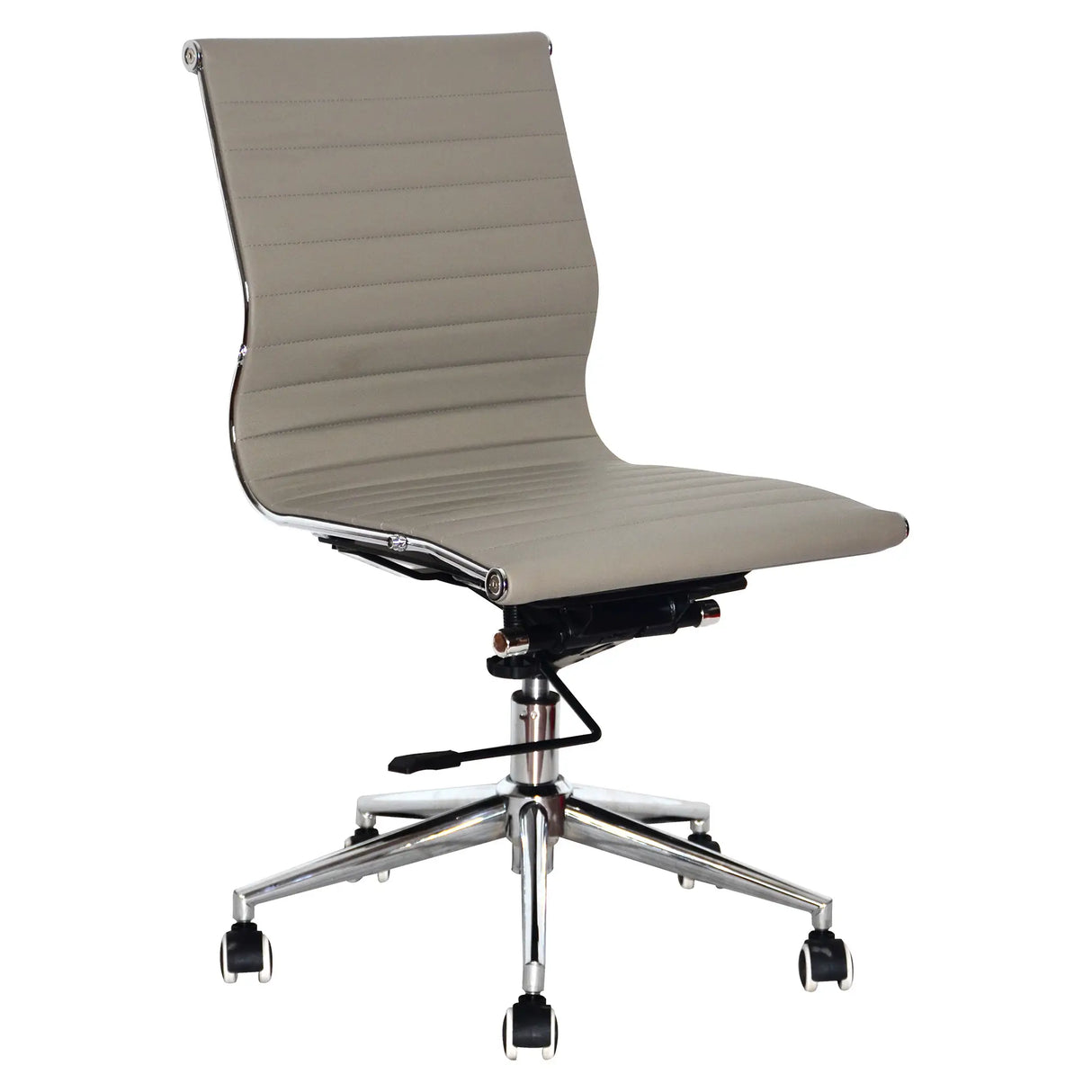 Classic Eames Ribbed No - Arms Medium-Back Office Chair