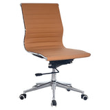 Classic Eames Ribbed No - Arms Medium-Back Office Chair